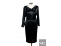 Vestido Negro Satinado Georges Rech